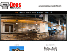 Tablet Screenshot of deasmillwork.com